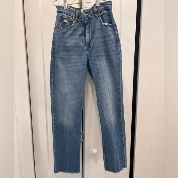 Abercrombie & Fitch | 90s Ankle Straight size 26R Ultra High Rise - Picture 1 of 5